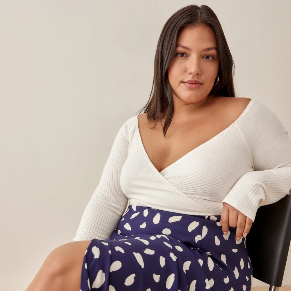 NWT Reformation Minnie Knit Top Es in 3X